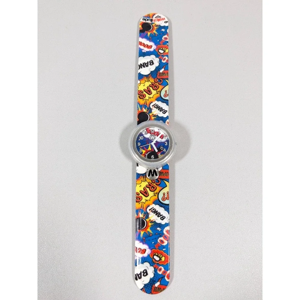 Watchitude Comic Bang Boom Crash Slap Watch Colorful Adjustable‎ Strap